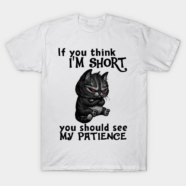 Cat You Should See My Patience T-Shirt by Sunset beach lover